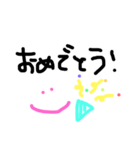 使いやすい手書き文字スタンプ（個別スタンプ：36）