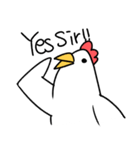 英語ニワトリ-english chicken（個別スタンプ：1）