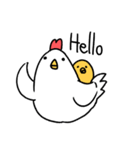 英語ニワトリ-english chicken（個別スタンプ：2）
