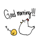 英語ニワトリ-english chicken（個別スタンプ：9）