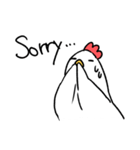 英語ニワトリ-english chicken（個別スタンプ：10）