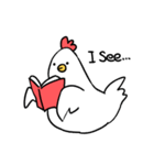 英語ニワトリ-english chicken（個別スタンプ：12）