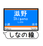 長野 しなの線 駅名 シンプル＆いつでも（個別スタンプ：7）