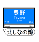 長野 しなの線 駅名 シンプル＆いつでも（個別スタンプ：26）