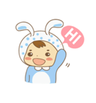赤ちゃんウサギ Rabbit Baby（個別スタンプ：1）