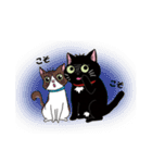 キモかわスタンプ♡黒猫withキジトラ白（個別スタンプ：9）