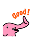 ゾウのピンくん（個別スタンプ：4）
