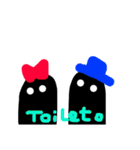 くろいやつ。（個別スタンプ：21）