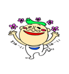 毎日使う 青虫君ときもかわ男の子（個別スタンプ：5）