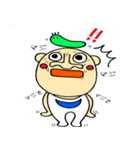 毎日使う 青虫君ときもかわ男の子（個別スタンプ：7）