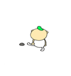 毎日使う 青虫君ときもかわ男の子（個別スタンプ：10）