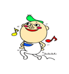 毎日使う 青虫君ときもかわ男の子（個別スタンプ：20）