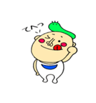 毎日使う 青虫君ときもかわ男の子（個別スタンプ：33）