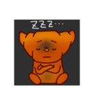 腹黒パンシリーズその1〜黒ワッサンくん〜（個別スタンプ：22）
