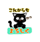いたずら黒猫「クー」（個別スタンプ：13）
