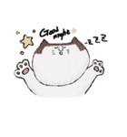おかっぱねこ文字入り（個別スタンプ：2）