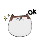 おかっぱねこ文字入り（個別スタンプ：6）