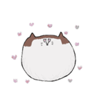 おかっぱねこ文字入り（個別スタンプ：18）