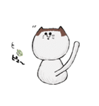 おかっぱねこ文字入り（個別スタンプ：35）