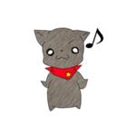 スカーフ猫（個別スタンプ：4）