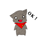 スカーフ猫（個別スタンプ：6）