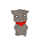 スカーフ猫（個別スタンプ：8）