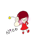 マルチゲーム女子（個別スタンプ：3）