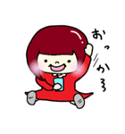 マルチゲーム女子（個別スタンプ：9）
