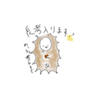 紙を嗜むハリネズミくん（個別スタンプ：11）