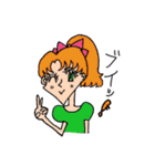 昔覚えた女の子の描き方スタンプ（個別スタンプ：15）