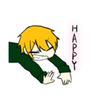 素直になりたい金髪くん（個別スタンプ：7）