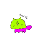 かぞく3にん、ねこ2ひき（個別スタンプ：22）
