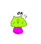 かぞく3にん、ねこ2ひき（個別スタンプ：24）