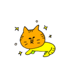 かぞく3にん、ねこ2ひき（個別スタンプ：25）