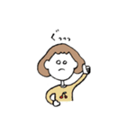 ふさふさボブの女の子（個別スタンプ：11）