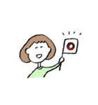 ふさふさボブの女の子（個別スタンプ：13）