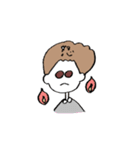 ふさふさボブの女の子（個別スタンプ：28）