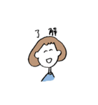 ふさふさボブの女の子（個別スタンプ：31）