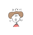 ふさふさボブの女の子（個別スタンプ：32）