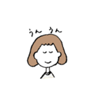 ふさふさボブの女の子（個別スタンプ：39）
