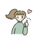 ゆるガール（個別スタンプ：8）
