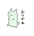表情筋のないうさぎたち（個別スタンプ：3）