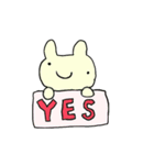 表情筋のないうさぎたち（個別スタンプ：10）
