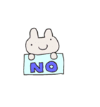 表情筋のないうさぎたち（個別スタンプ：11）