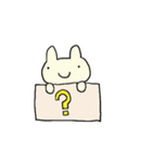 表情筋のないうさぎたち（個別スタンプ：12）