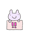 表情筋のないうさぎたち（個別スタンプ：13）