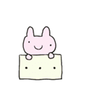 表情筋のないうさぎたち（個別スタンプ：14）