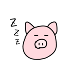ブタさんの日常（個別スタンプ：4）