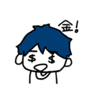 蒼い髪の男の子（個別スタンプ：8）