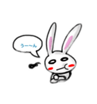 イラッとさせるウサギ（個別スタンプ：14）